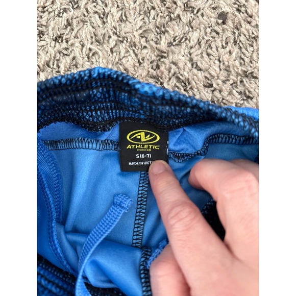 Athletic Works Boys Blue Drawstring Shorts Size 6/7 - Picture 4 of 6